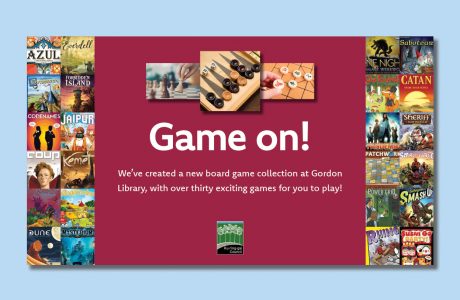 KC Library Board Game Collection TV Screen